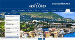 Desktop Screenshot of neubauer-reisen.de